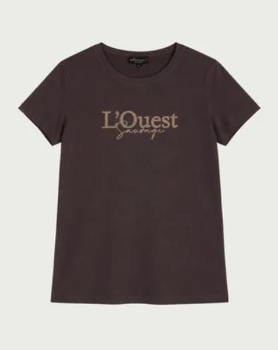 Elvira t-shirt L'Quest - Dark Coffee