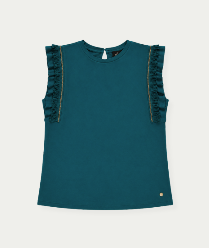 Elvira top Dominique - Petrol