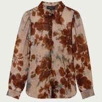 Elvira blouse Angela - Blue frost blossom