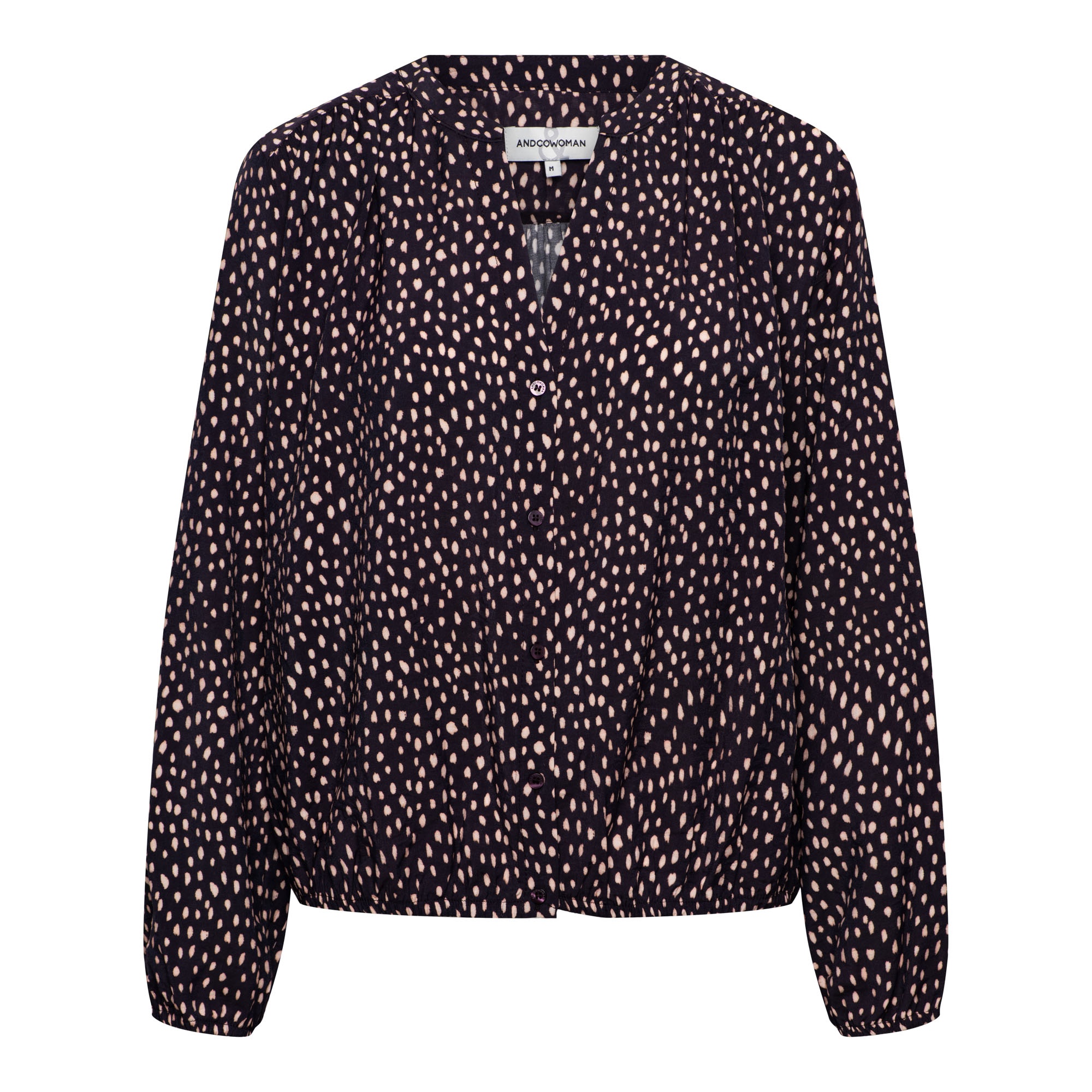 &Co Women blouse Adelle - Deep Plum multi 