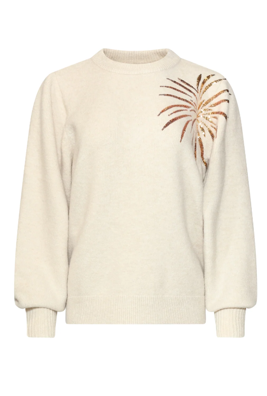 Smashed Lemon trui 26744 - Offwhite/Gold