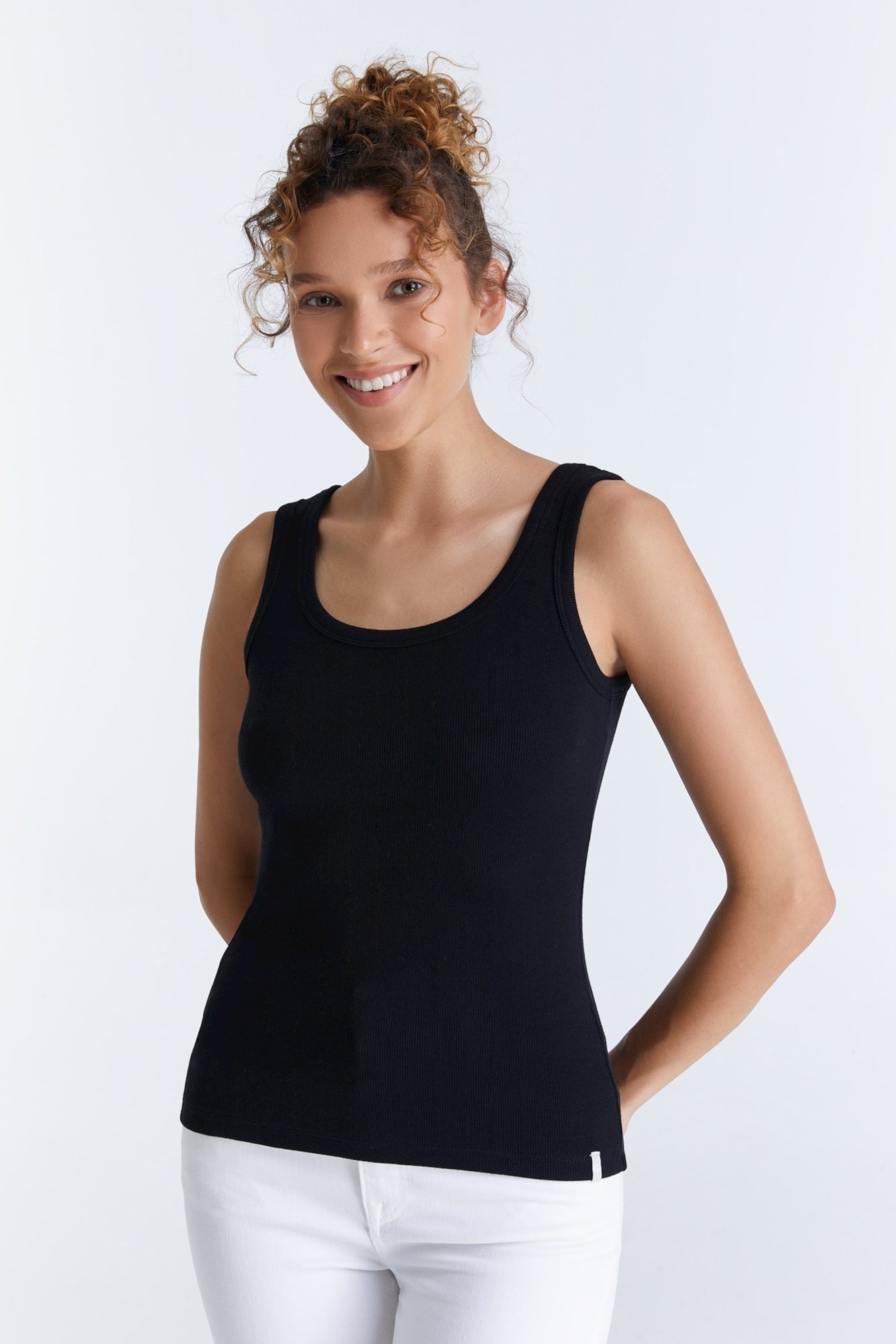 COJ Denim top Olivia - Black