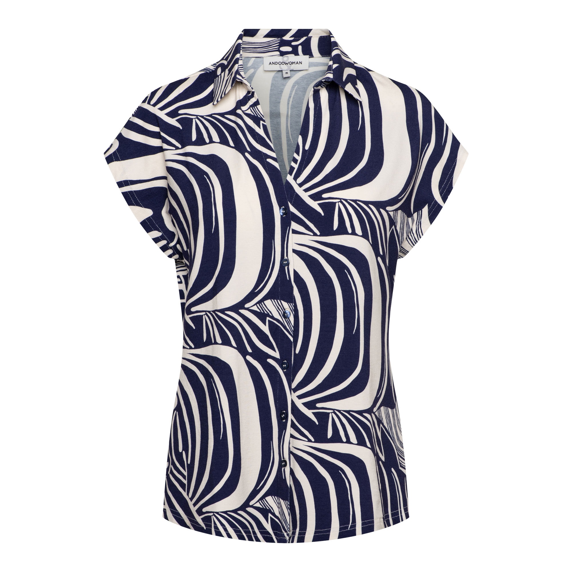 &Co Women blouse Valetta Weave - Blue multi