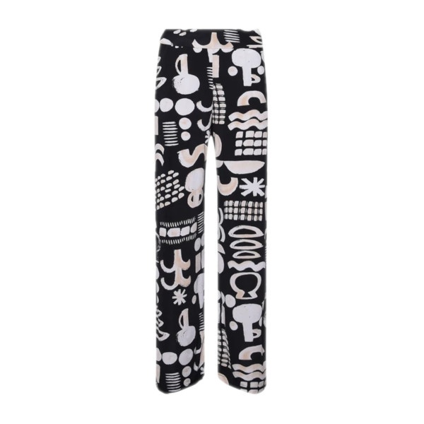 Batida broek 2405-Black luxe print