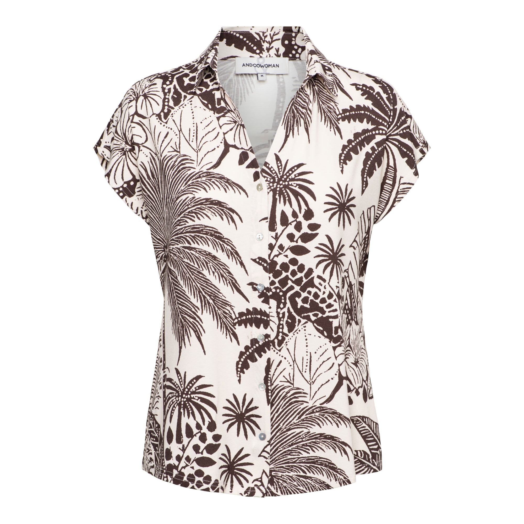 &Co Women blouse Valetta Choco Duo - Chocolate