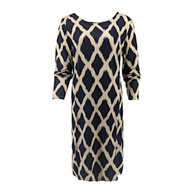 Foto van FOS jurk Fiona ruit - Navy