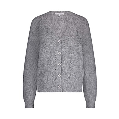 Red Button vest SRB4639 Ajour - Grey Melange Foto van Red Button vest SRB4639 Ajour - Grey Melange