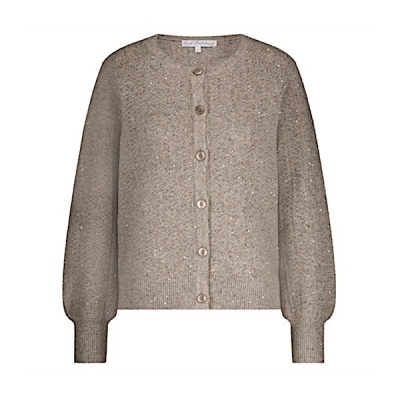 Red Button vest SRB4605 Ajour sparkle - Truffle Foto van Red Button vest SRB4605 Ajour sparkle - Truffle