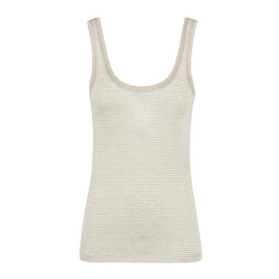 Foto van Elvira top Lynn - Beige stripe