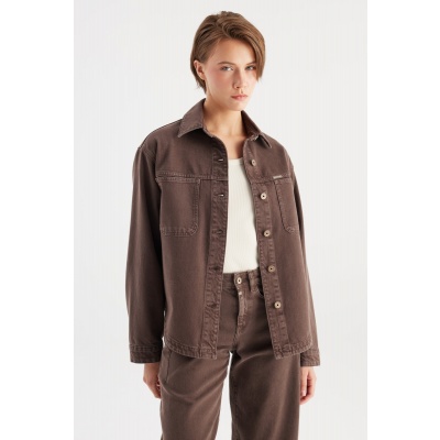 Foto van COJ Denim spijkerjasje Tamara - Mocha
