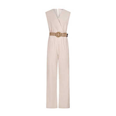 Esqualo jumpsuit SP25-30018 - light Sand Foto van Esqualo jumpsuit SP25-30018 - light Sand
