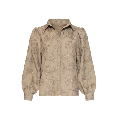Foto van Smashed Lemon blouse 26588 - Taupe