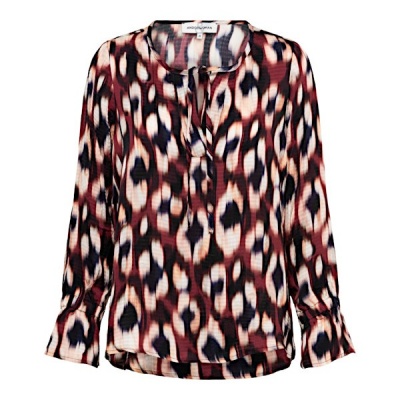 &Co Women blouse Melina Faded Small - Wine Red Foto van &Co Women blouse Melina Faded Small - Wine Red