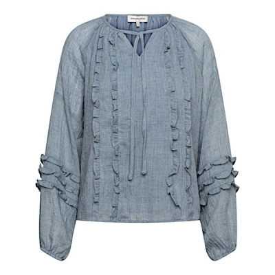 Foto van &Co Women blouse Willeke - dark Slate 