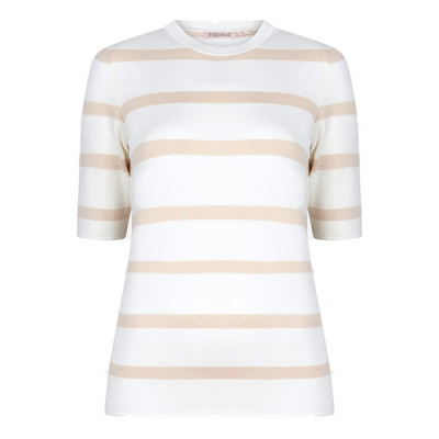 Esqualo sweater SP24-07025 - dark Sand Foto van Esqualo sweater SP24-07025 - dark Sand