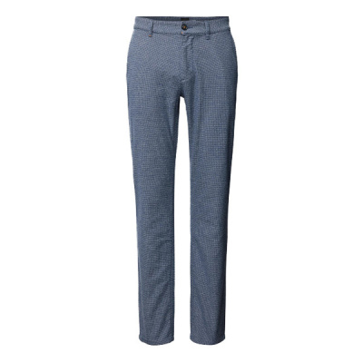 Hugo Boss broek Chino Slim - Dark Blue Foto van Hugo Boss broek Chino Slim - Dark Blue