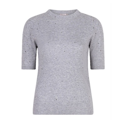 Esqualo top F25-02521 - Light Grey melange Foto van Esqualo top F25-02521 - Light Grey melange