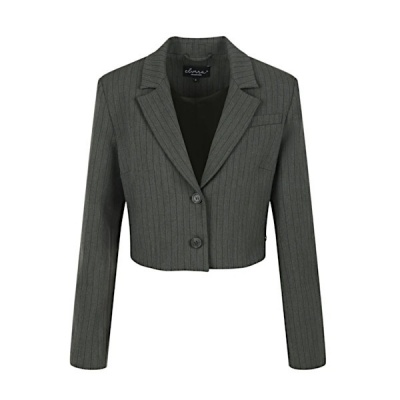 Elvira blazer Claire - Green stripe Foto van Elvira blazer Claire - Green stripe