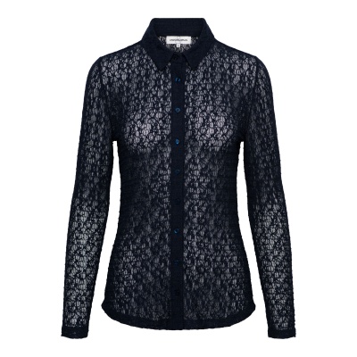 Foto van &Co Women blouse Tina lace - Night Blue
