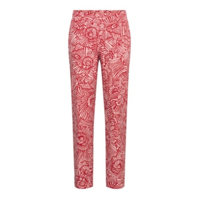 Foto van &Co Women broek Possie flower - Stone Red multi