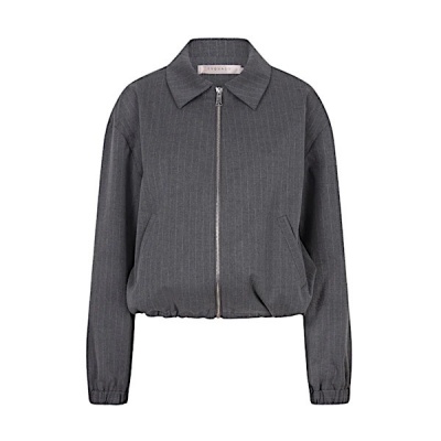 Esqualo bomber F25-10546 - Grey Melange pinstipe Foto van Esqualo bomber F25-10546 - Grey Melange pinstipe