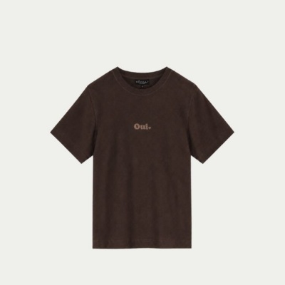 Foto van Elvira t-shirt Oui - Dark Coffee