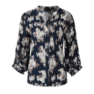 Foto van G-Maxx blouse Eda - Midnightblue/Zand