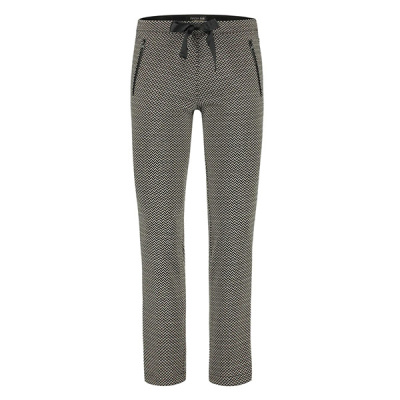 Foto van Para Mi broek Kim knitted jacquards - Herringbone black