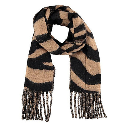 Foto van Sarlini sjaal 000431 - 00062 zwart/camel