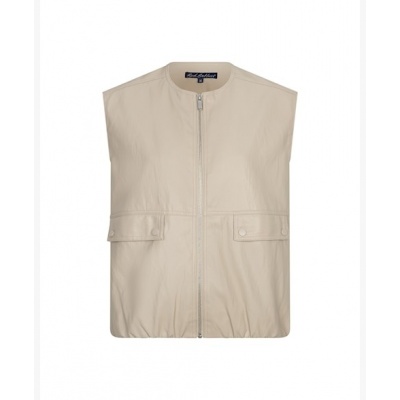 Foto van Red Button gilet SRB5040 - Ivy faux leather - Pebble