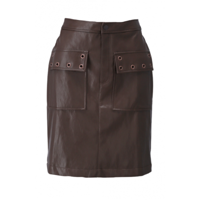 Foto van K-Design rok D755L-Chocolate brown