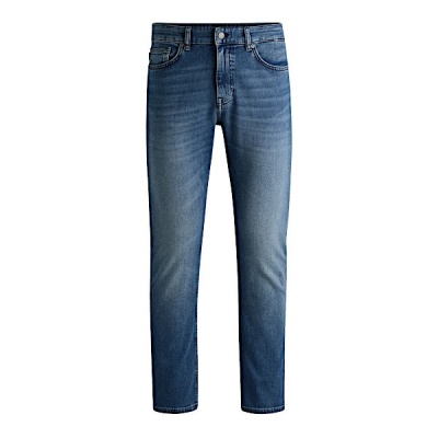 Hugo Boss jeans Delaware - Medium Blue Foto van Hugo Boss jeans Delaware - Medium Blue