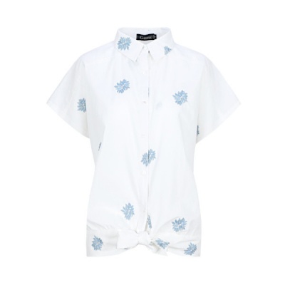 Foto van G-Maxx blouse Arlise-Offwhite/celestial blue