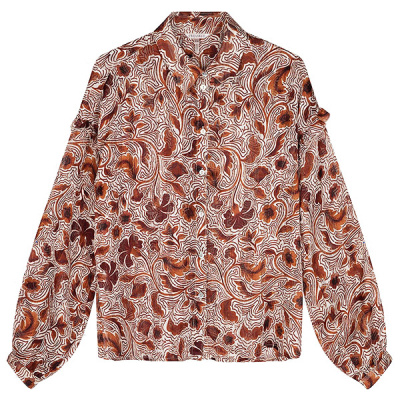 Esqualo blouse F22-14502 - flower print