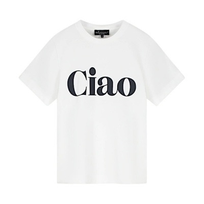 Foto van Elvira t-shirt Ciao-Offwhite navy