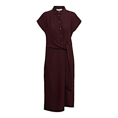 &Co Women jurk Elianna - Aubergine Foto van &Co Women jurk Elianna - Aubergine