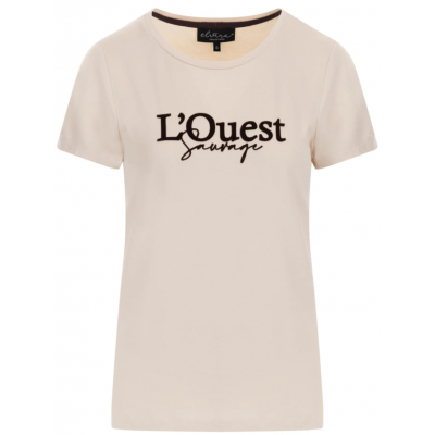 Foto van Elvira t-shirt L'Quest - Warm Ivory