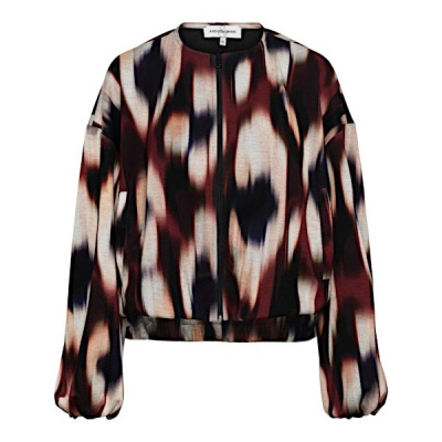 &Co Women jasje Diede Faded Big - Wine Red multi Foto van &Co Women jasje Diede Faded Big - Wine Red multi