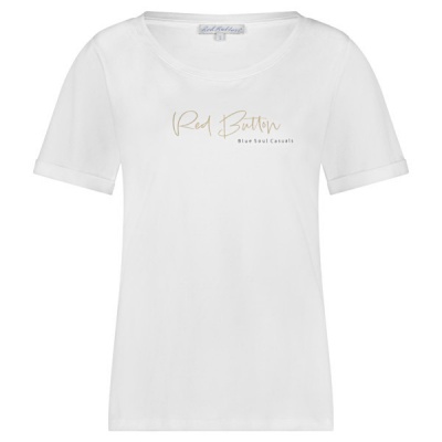 Foto van Red Button t-shirt SRB4559 Temmy - dark Sand