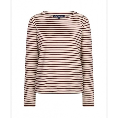 Foto van Red Button sweater SRB5085 Terry stripe - Creme/Dark Berry