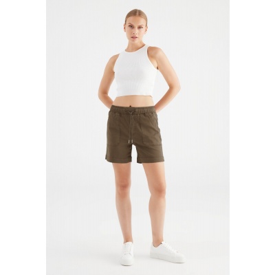 Foto van COJ Denim short Agnes - Coffee Bean