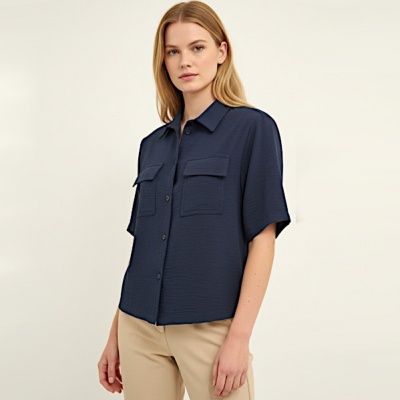 Foto van Batida blouse 2485 - Navy Blue