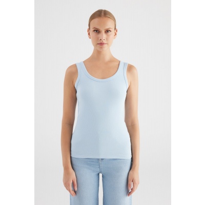 Foto van COJ Denim top Olivia - Baby Blue