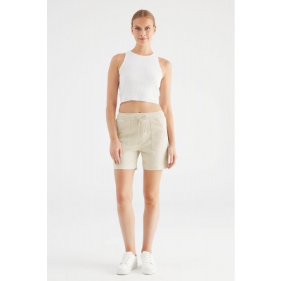 Foto van COJ Denim short Agnes - Beige