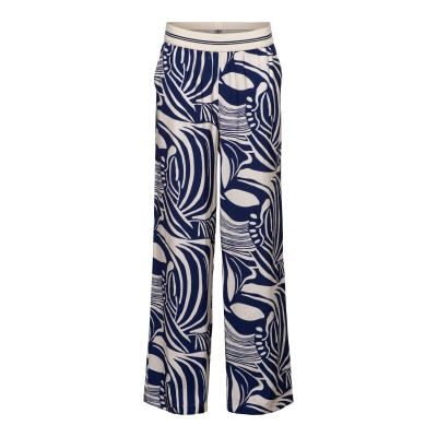 Foto van &Co Women broek Nessy Weave - Blue multi