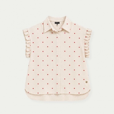 Foto van Elvira blouse Emma - Pink dots