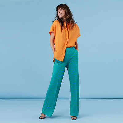 Foto van Corel broek Lilly wide - Luna green