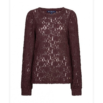 Foto van Red Button top SRB5068 - Lace Burgundy