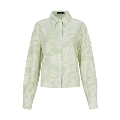Foto van G-Maxx blouse Kimberly - Light Moss/Sand