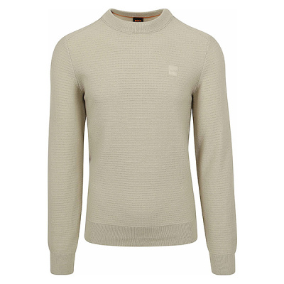 Foto van Hugo Boss trui Anion - Light beige